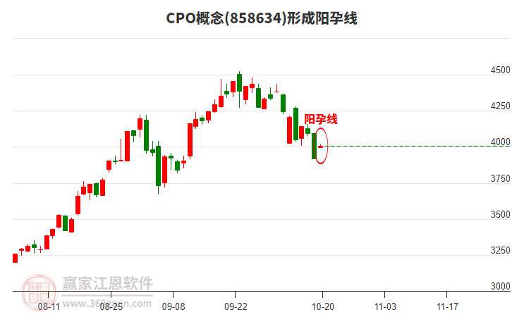 CPO形成陽孕線形態(tài)
