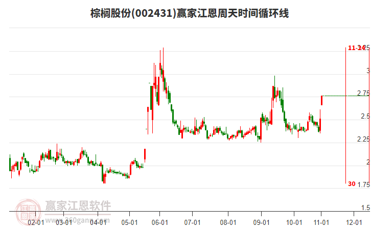 002431棕櫚股份江恩周天時間循環(huán)線工具