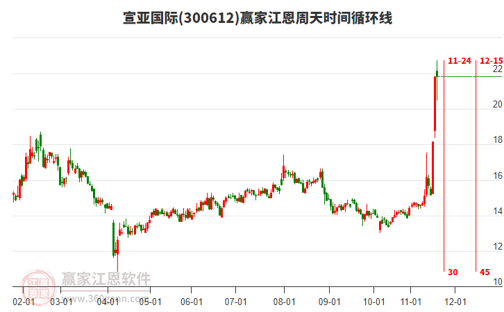 300612宣亞國際江恩周天時間循環(huán)線工具