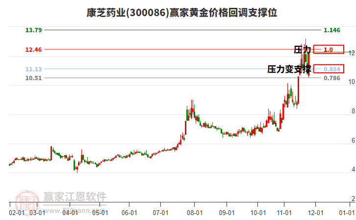 300086康芝藥業(yè)黃金價格回調(diào)支撐位工具