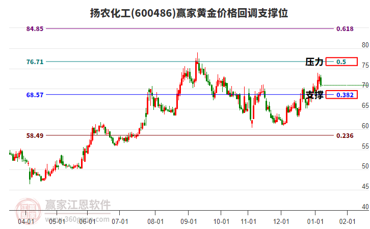 600486揚農(nóng)化工黃金價格回調(diào)支撐位工具 600486揚農(nóng)化工黃金價格回調(diào)支撐位工具