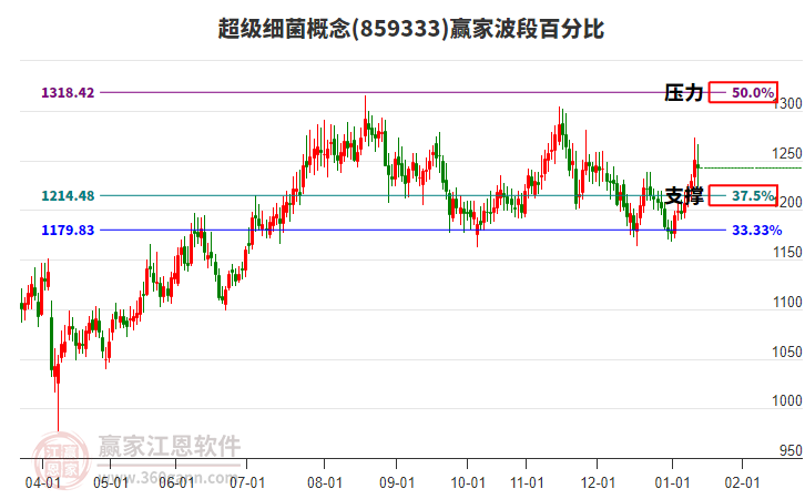 超級(jí)細(xì)菌概念贏家波段百分比工具 超級(jí)細(xì)菌概念贏家波段百分比工具