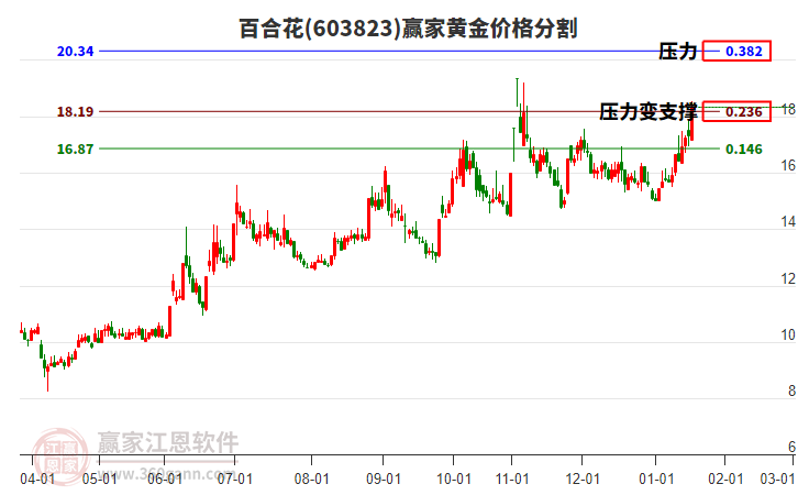 603823百合花黃金價格分割工具 603823百合花黃金價格分割工具