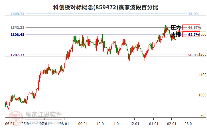 科創(chuàng)板對標概念贏家波段百分比工具