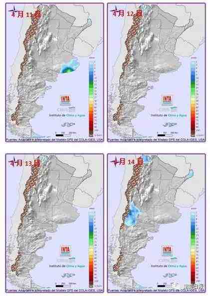 阿根廷产区降水图