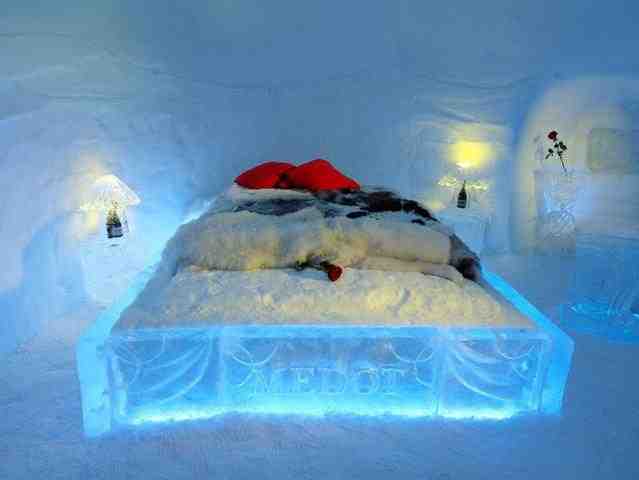 用雪建成的酒店 你敢住吗