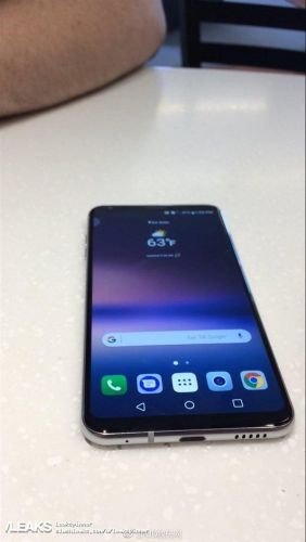 LG V30真機(jī)亮屏照首曝 沒有想象中那么美
