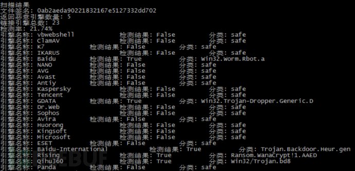 多引擎檢測判斷