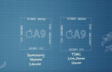 苹果6sA9芯片差异图