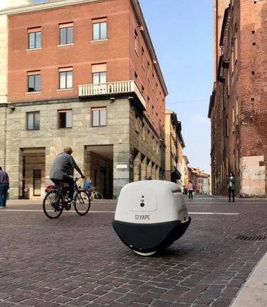 意大利自主送货机器人YAPE已完成阶段道路测试