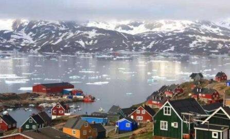 格陵兰岛冰层消融，格陵兰岛