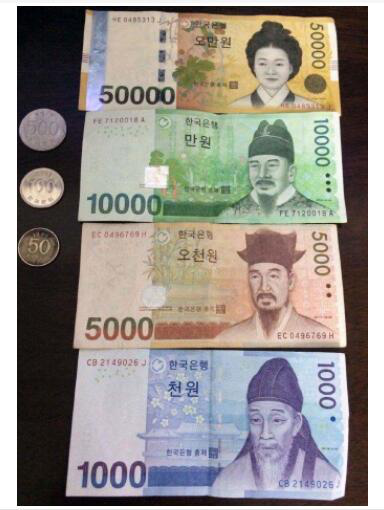 人民币韩币换算,价值7000韩元的电影票是