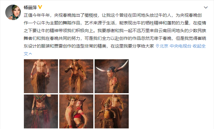 杨丽萍将无缘春晚 中国著名的舞蹈家杨丽萍上过几次春晚?