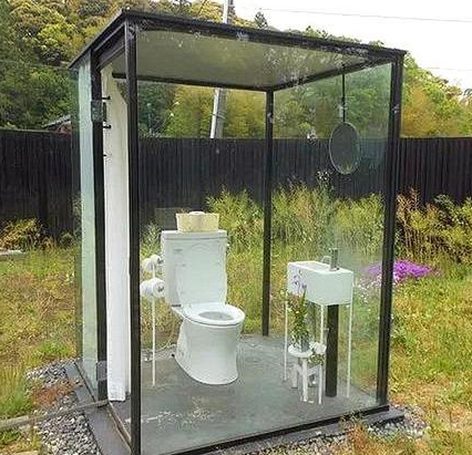 四川景点现透明科技厕所