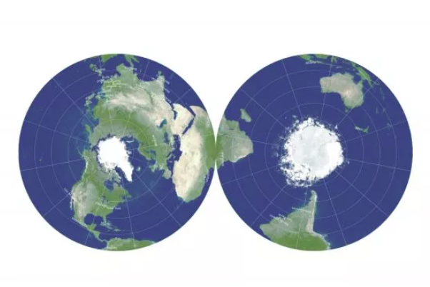 地球平面图