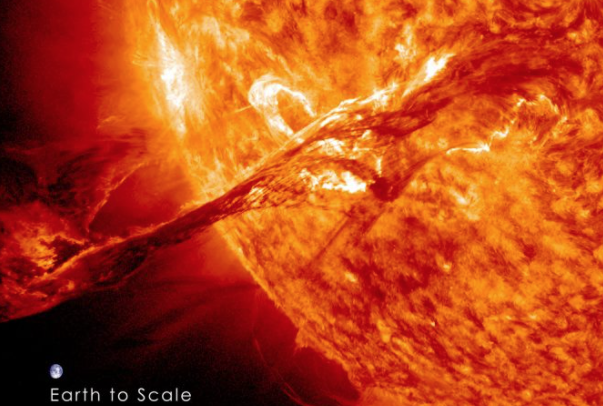 太阳中找到有害高能粒子