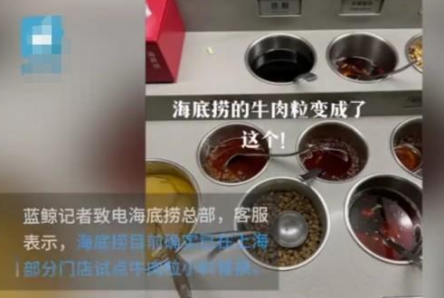 海底撈牛肉粒變大豆素肉 海底撈牛肉粒變大豆素肉