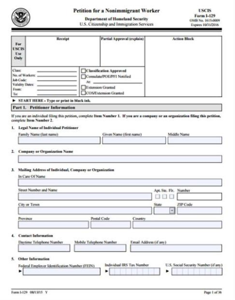 美國(guó)工作簽證