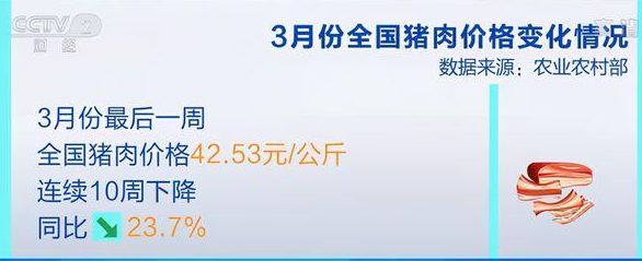 全國豬肉價格連降10周 全國豬肉價格連降10周
