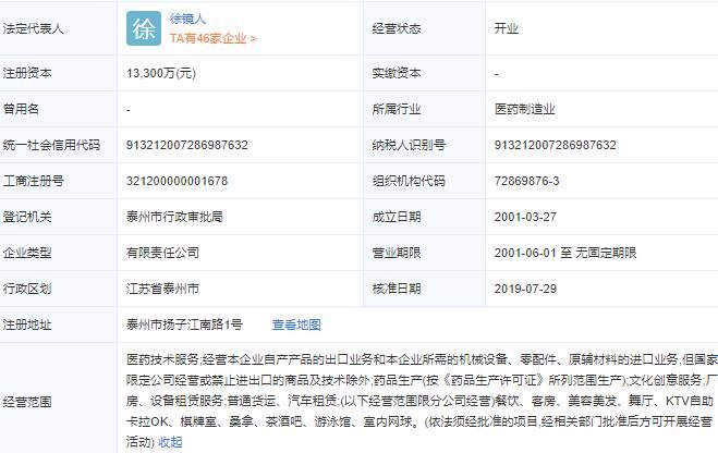 揚子江藥業(yè)集團工商注冊信息.jpg
