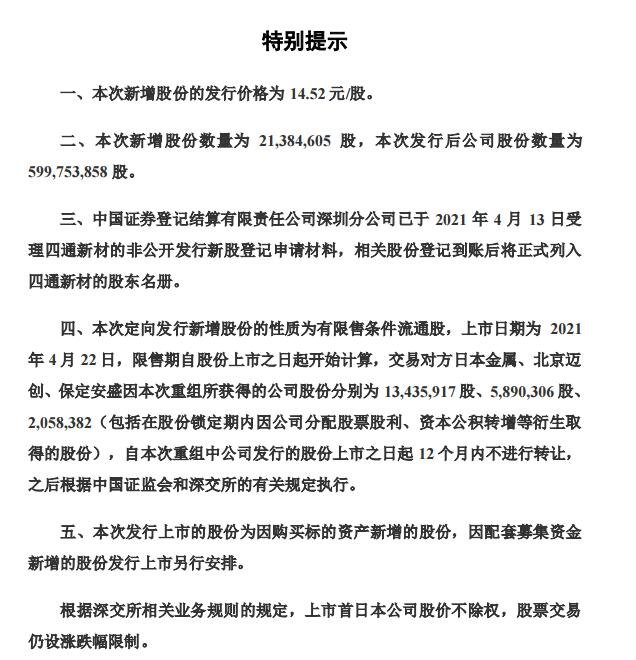 河北四通新型金属材料股份有限公司发行股份购买资产并募集配套资金之实施情况暨新增股份上市公告书.jpg