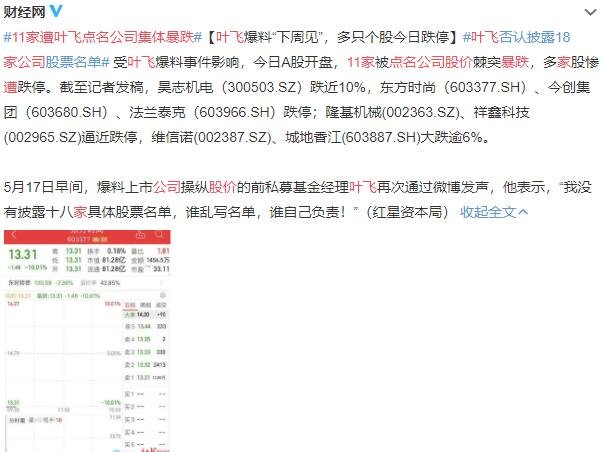 11家遭葉飛點名公司股價集體暴跌.jpg