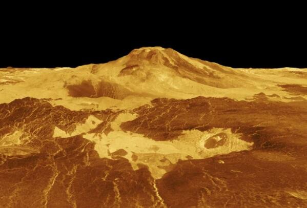 金星上的奇怪化学物质可能来自火山，而不是生命.jpg