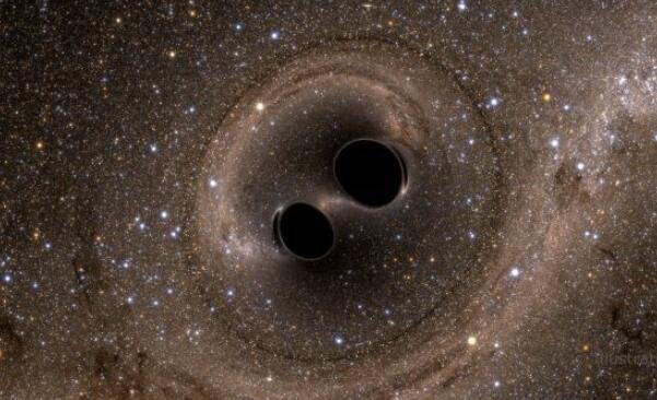 两个黑洞碰撞的模拟图像.jpg