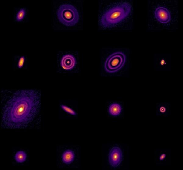 研究人员将使用美国宇航局的詹姆斯韦伯太空望远镜对智利阿塔卡马大型毫米 亚毫米阵列 (ALMA) 在 2018 年观测到的 20 个附近原行星盘中的 17 个进行高角分辨率项目 (DSHARP) 的盘子结构观测.jpg