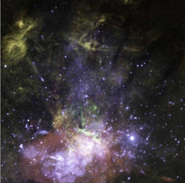 我们银河系的巨型黑洞效应的合成图像.jpg