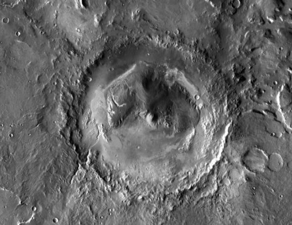美国宇航局已选择盖尔陨石坑作为火星科学实验室任务的着陆点.jpg