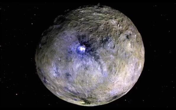 一张假彩色图像突出了矮行星谷神星表面的不同物质.jpg