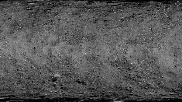 小行星 Bennu 的表面就像一个褶皱区，保护太空岩石在太空碰撞中不至于伤痕累累.jpg