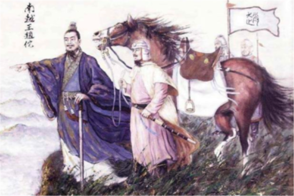 南越王赵佗，赵佗被称为“岭南之祖