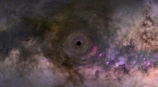 徘徊在银河系中的“黑暗”黑洞 可能是迄今为止探测到的最小的黑洞.jpg