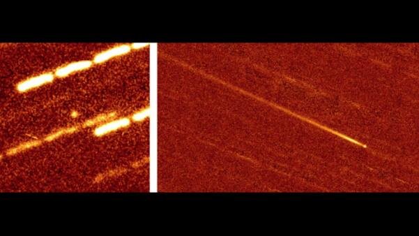 左图为解体前的323P SOHO。在右边，彗星看起来很不一样，形成了一条明显的尾巴.jpg