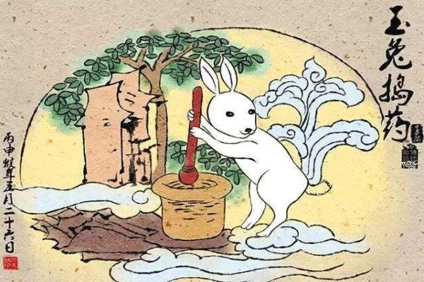 玉兔捣药的故事，玉兔和嫦娥的关系，月亮上玉兔的来历