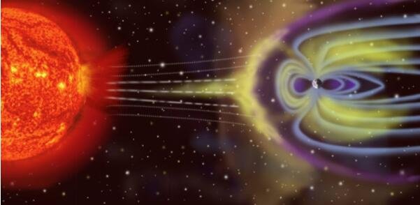 地球磁场充当吸收大部分太阳风的屏障.jpg